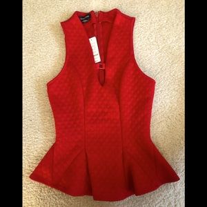 NWT Bebe Red Top - Valentines Day
